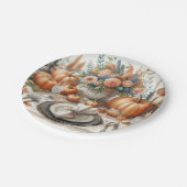 Elegante Thanksgiving diner papieren bord (Gekanteld)