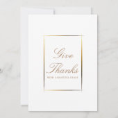 Elegante Thanksgiving Dinner Party Psalm 100:4 Kaart (Achterkant)