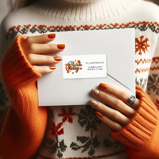 Elegante Thanksgiving gebladerte herfst herfst Adr Etiket
