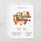 Elegante Thanksgiving gebladerte herfst herfst Kaart (Voorkant)
