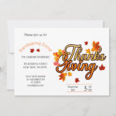 Elegante Thanksgiving gebladerte herfst herfst Kaart (Voorkant)