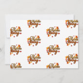 Elegante Thanksgiving gebladerte herfst herfst Kaart (Achterkant)