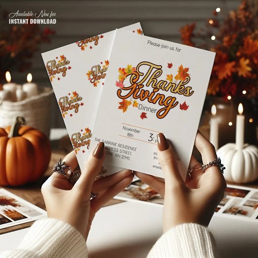 Elegante Thanksgiving gebladerte herfst herfst Kaart