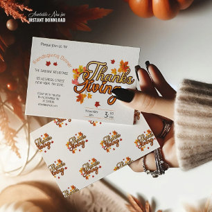 Elegante Thanksgiving gebladerte herfst herfst Kaart