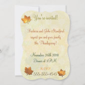 Elegante Thanksgiving GEPERSONALISEERD 5x7 MAAT AL Kaart (Achterkant)