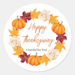 Elegante Thanksgiving krans Sticker