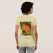 Elegante Thanksgiving Mixed Media Cornucopia ALL T-shirt (Achterkant volledig)