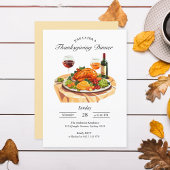 Elegante Thanksgiving Uitnodiging Kaart