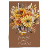 Elegante Thanksgiving vermakelijk Medium Cadeauzakje (Achterkant)