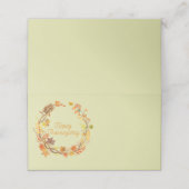 Elegante Thanksgiving vermakelijk Plaatskaartje (Buitenkant ongevouwen)