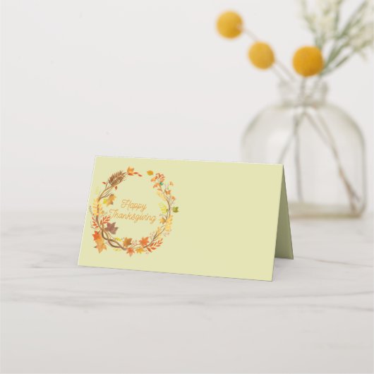 Elegante Thanksgiving vermakelijk Plaatskaartje (Voorkant)