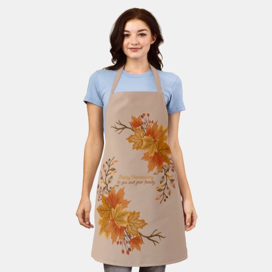 Elegante Thanksgiving vermakelijk Schort (Gedragen)