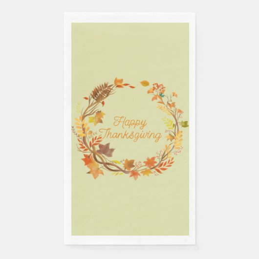 Elegante Thanksgiving vermakelijk Servet (Voorkant)