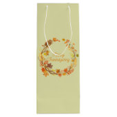 Elegante Thanksgiving vermakelijk Wijn Cadeautas (Achterkant)