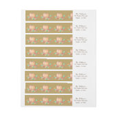 Elegante Thanksgiving wraparound labels (Vel)