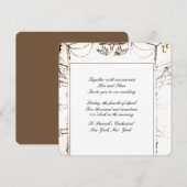 Elegante theater bruiloft uitnodiging (Voorkant / Achterkant)