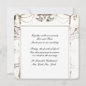 Elegante theater bruiloft uitnodiging (Voorkant)