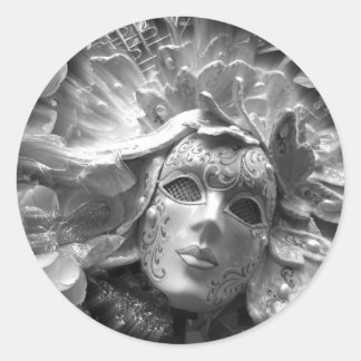 Elegante theater masker decoratieve sticker