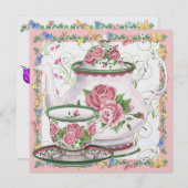 Elegante thee / koffie - SRF Kaart (Voorkant / Achterkant)