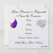 Elegante thee / koffieparty - SRF Kaart (Achterkant)