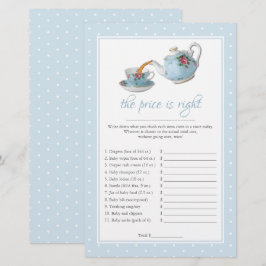 Elegante theekopjes baby shower theepartij spel