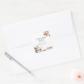 Elegante Theepartij Bruidsfeest Vierkante Sticker (Envelop)