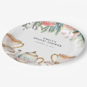 Elegante Theepartij Bruidsmeisjes Bruiloft Papieren Bordje (Gekanteld)