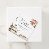 Elegante theepartij bruidsuitnodiging bedankjes labels (In situ)