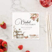 Elegante theepartij bruidsuitnodiging servet (Insitu)