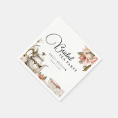 Elegante theepartij bruidsuitnodiging servet (Hoek)