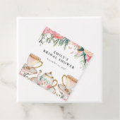 Elegante Theepartij Bruiloft Feest Bedankjes Labels (In situ)