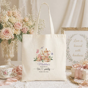 Elegante Theepartij Vlinders Bruidsuitnodiging Tote Bag