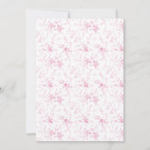 Elegante theepartij voor meisjes baby shower kaart (Achterkant)