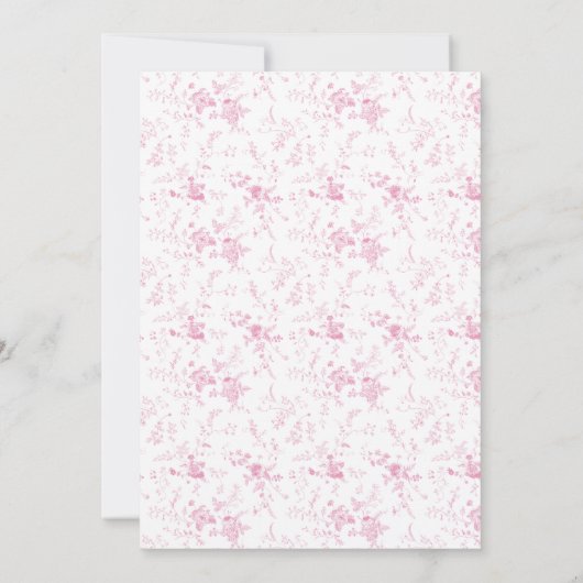 Elegante theepartij voor meisjes baby shower kaart (Achterkant)