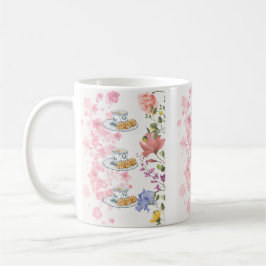 Elegante theepartijstemming – Vintage bloemstijl Koffiemok