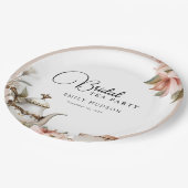 Elegante theeparty bruiloftsborrel papieren bordje (Gekanteld)