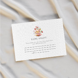 Elegante Theevisite met Wilde Bloemen Date Night I Informatiekaartje