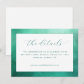 Elegante Tichel Minimalistische Rand Informatiekaartje (Voorkant / Achterkant)