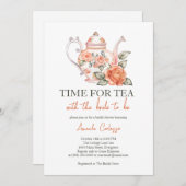 Elegante tijd voor thee met het bruid Vrijgezellen Kaart (Voorkant / Achterkant)