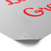 Elegante & tijdloze januari Geboorte Bloem Anjer Poster (Hoek)