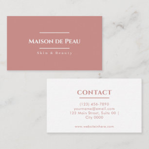 Elegante Tijdloze Maison de Peaue Minimalistische  Visitekaartje