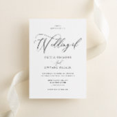 Elegante tijdloze moderne script bruiloft kaart