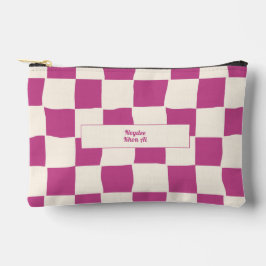 Elegante Tijdloze Naam Paars en Crème Rut Etui