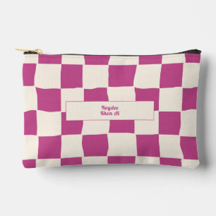 Elegante Tijdloze Naam Paars en Crème Rut Etui