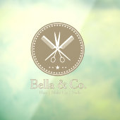 Elegante tijdloze professionele haar- en schoonhei raamsticker (Vel 3)