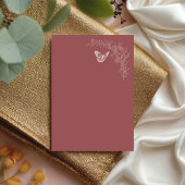 Elegante Tijdloze Roze Mauve Quinceañera Uitnodigi Kaart