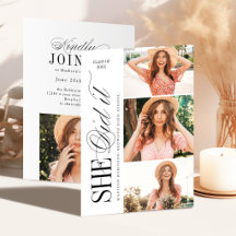 Elegante Tijdloze Typografie 4 Foto Afstuderen