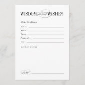 Elegante Tijdloze Typografie Afstudeeradvies Advieskaart (Voorkant)