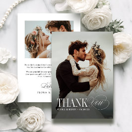 Elegante Tijdloze Typografie Foto Bedankt