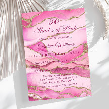 Elegante tinten roze verjaardagsfeestje
